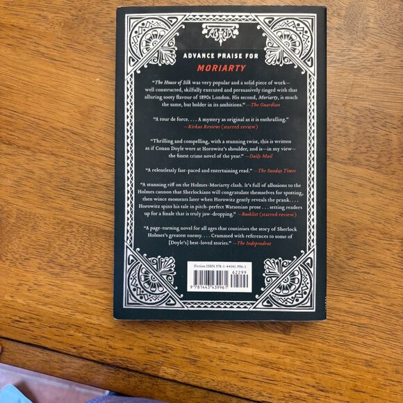 Moriarty Anthony Horowitz Paperback Book Mystery - Picture 3 of 3